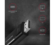 Axagon RVC-DPC, USB-C - DisplayPort kabel 1.8m, 4K/60Hz - 1353445 - zdjęcie 3